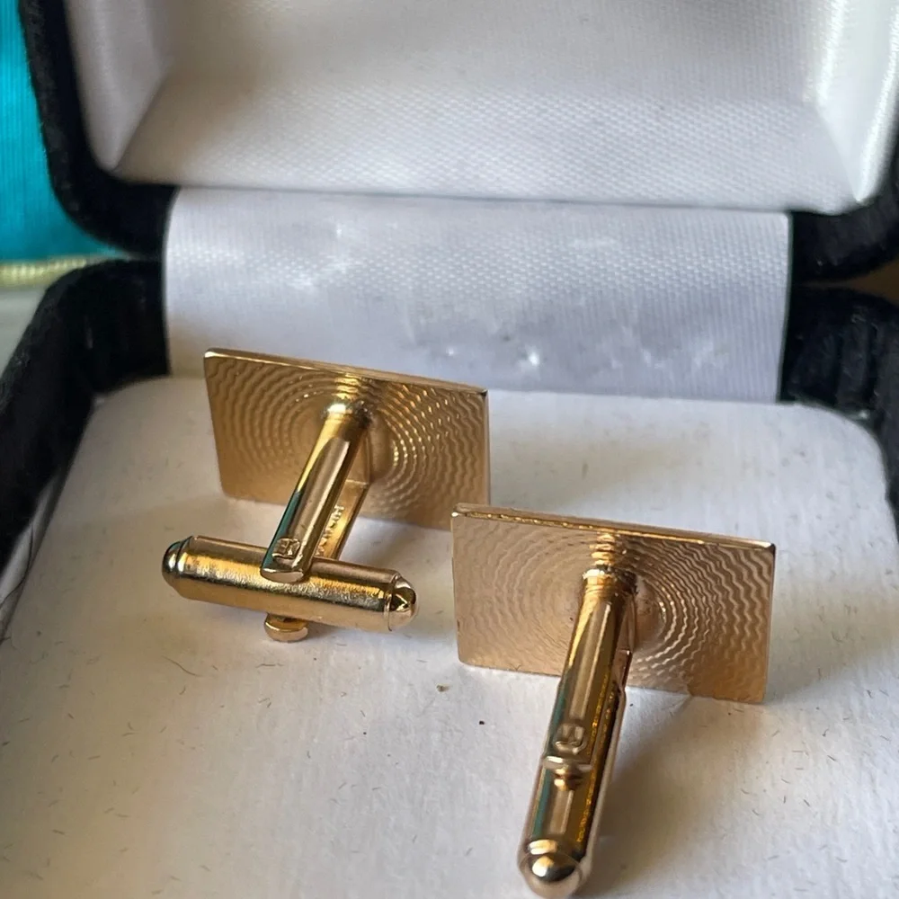 Vintage Hickok Mid-century Modernist Rectangular Cufflinks